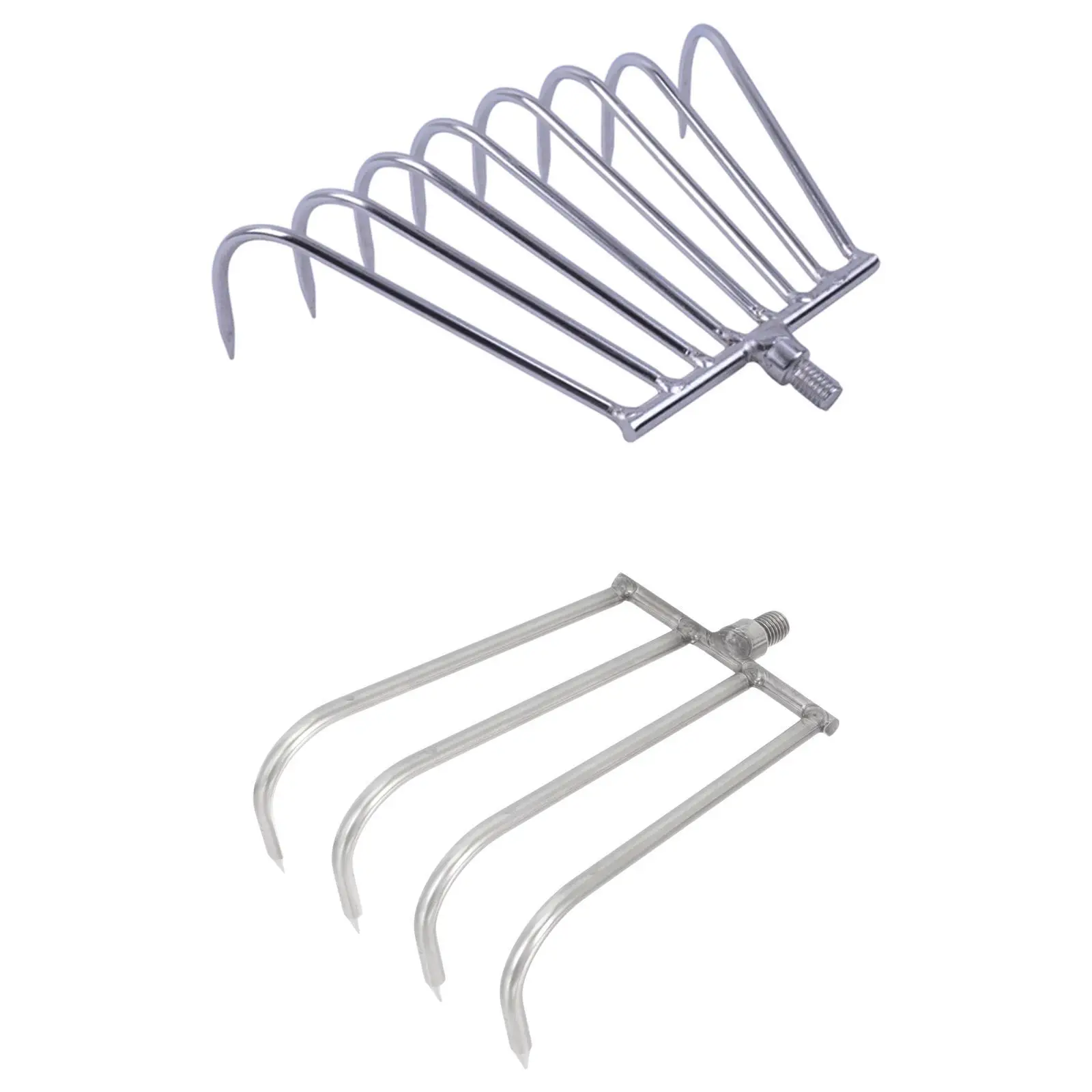 

Нержавеющая металлическая ручная грабли, инструмент для очистки рыбалки M8, инструмент для удаления посадки