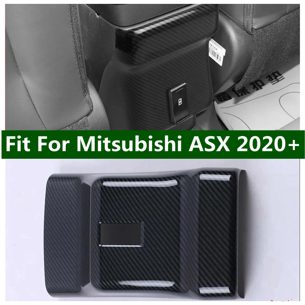 

Rear Armrest Box Air Conditioner Outlet AC Vent Anti-kick Panel Cover Trim Fit For Mitsubishi ASX 2020 2021 Auto Accessories