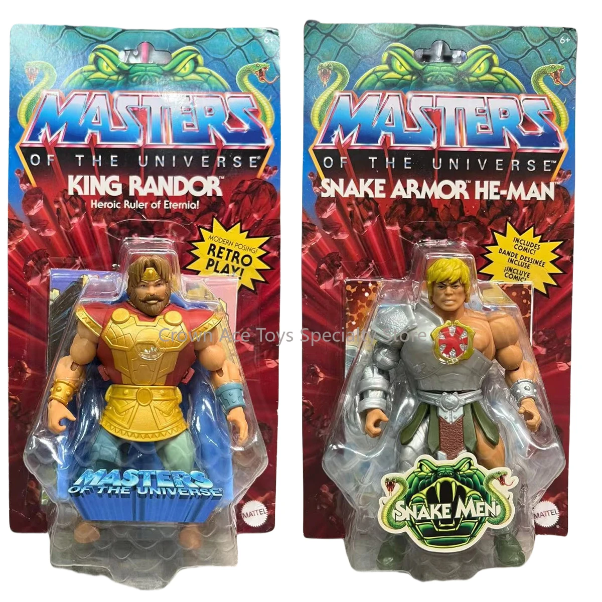 

Mattel Masters of The Universe SHAKE ARMOR HE-MAN KING RANDOR Heroic Ruler OF Eternia Trendy Collectible Toys Doll Holiday Gifts