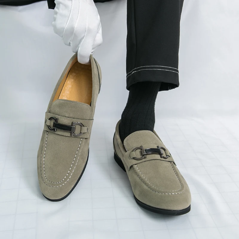 

Мужские повседневные лоферы из замши с мягкой подошвой, дышащие, нескользящие, весенняя новинка от бренда Outdoor Fashion Brand