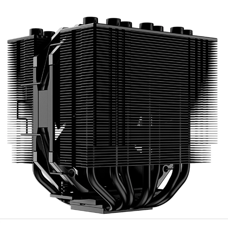 Imagem -05 - Fino Heat-pipes Cooler Cpu Ventilador Duplo Dissipador de Calor do Radiador para Amd 1700 Am4 2011 Se207-xt Preto