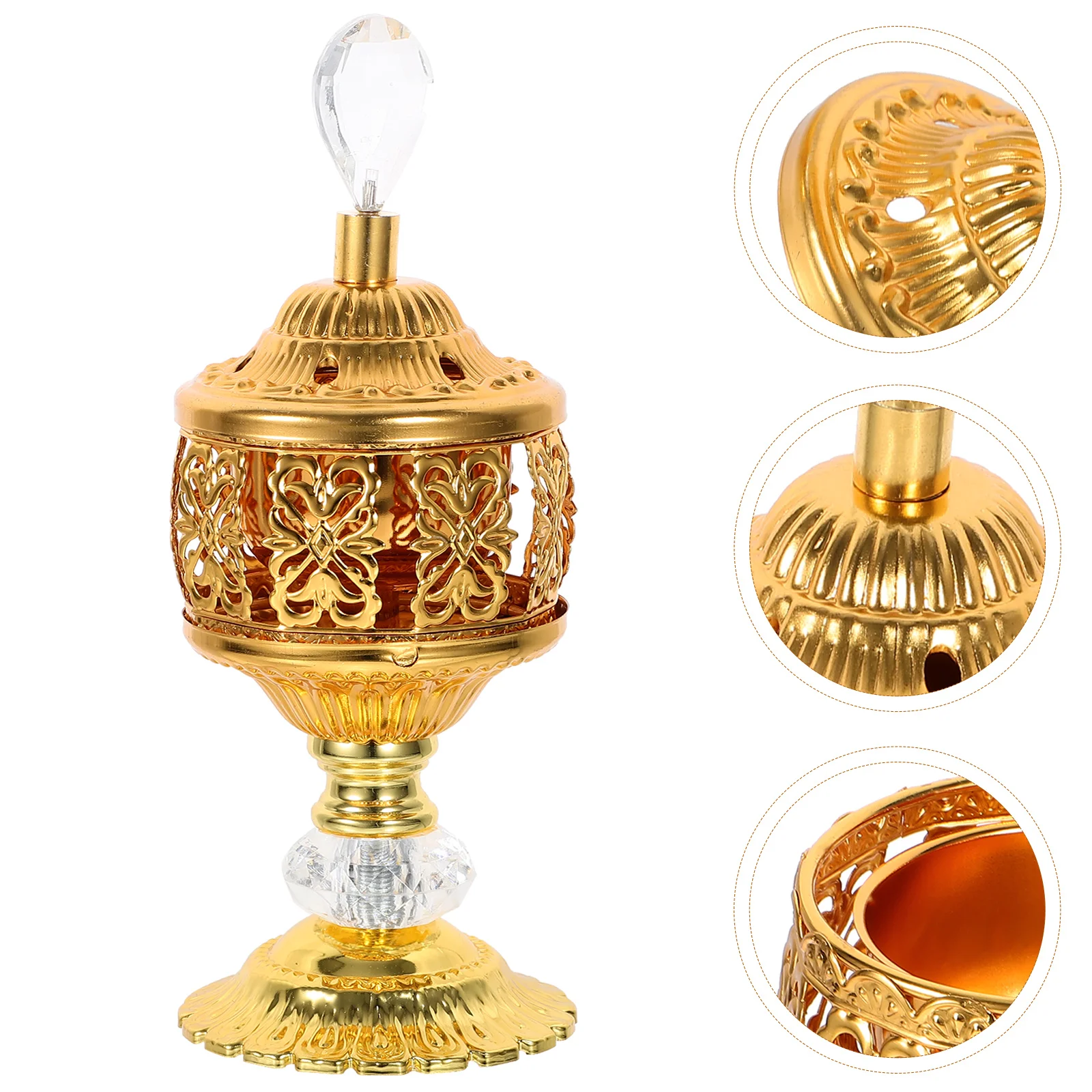 

Creative European Style Metal Incense Burner Desktop Decorative Incense Holder For Bedroom Living Room Office Tea Room
