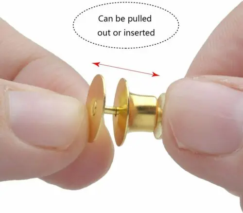 Metal Brooch Locking Pin Backs Fivela Fastening Lock Pin Flat Back, Pingente de Emblema para Jóias DIY, Roupas Pin Decor, 30Pcs