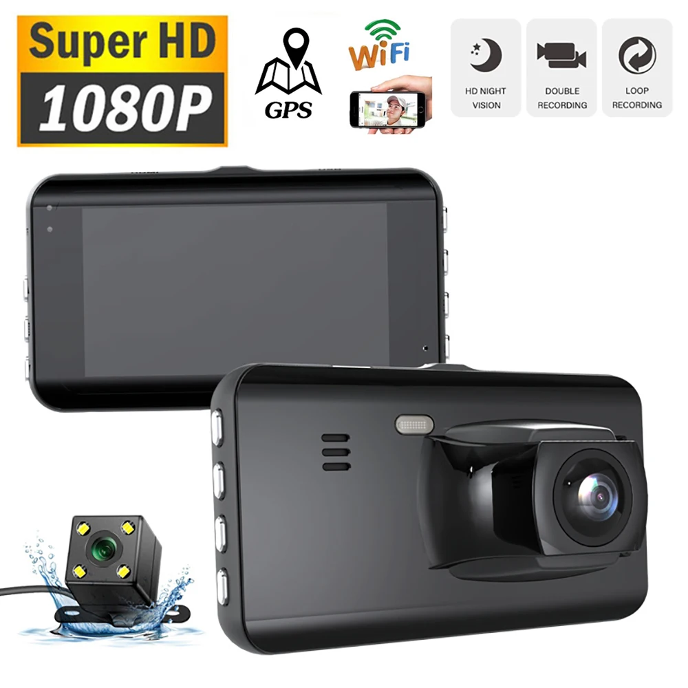 

Car DVR WiFi Full HD 1080P Dash Cam Rear View Car Camera Video Recorder Car Accessories Night Vision Auto Dashcam Car Camera GPS