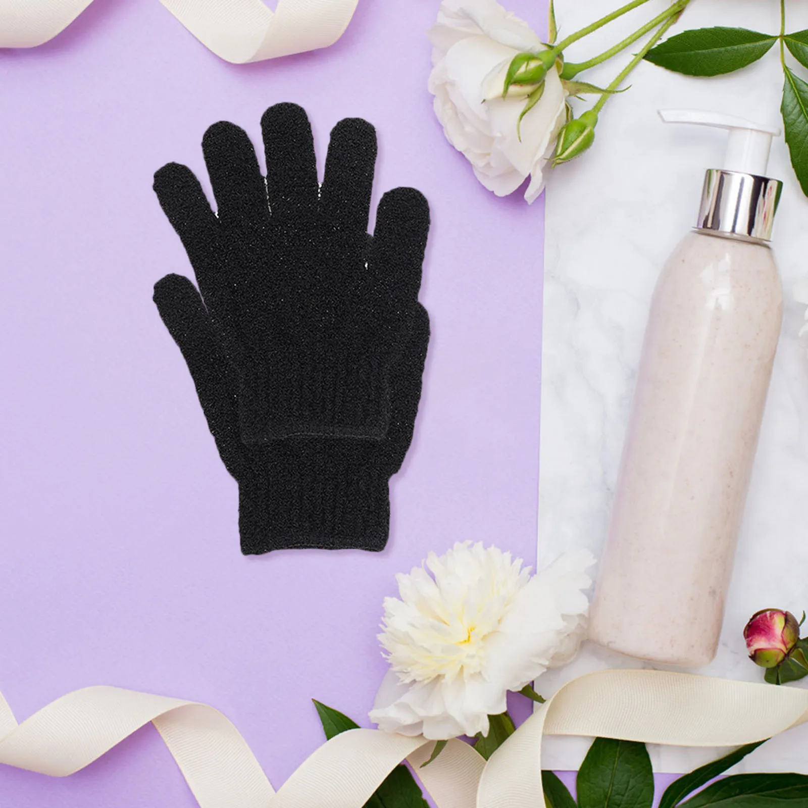 

10 Pcs Bath Towel Set Shower Gloves Exfoliating for Cleaning Scrubber Washing Body Polyester