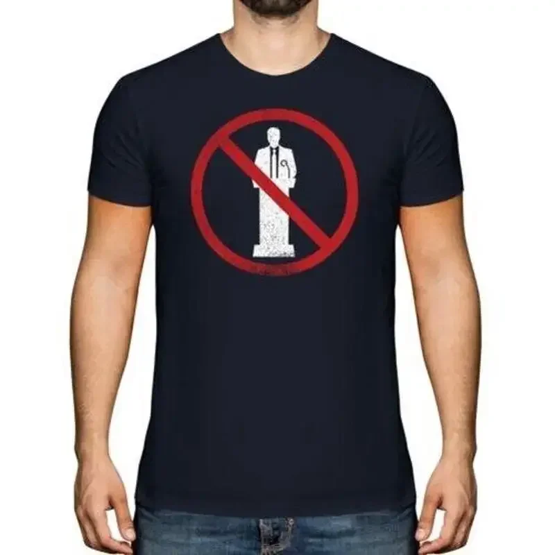 Camiseta para hombre con la frase GLOSSOPHOBIA (Miedo a hablar en público), regalo para personas con fobia al público.