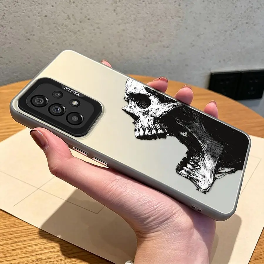 Roar At The Skull Phone Cover Case for Samsung Galaxy A51 A04 A12 A72 A26 A50 A31 A07 A56 A23 A34 A37 A71 A14 A15 A16 A57 A25
