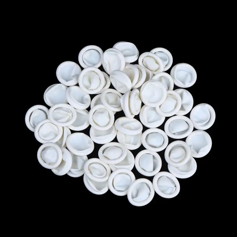 200/300/500 Stück Finger-Schutzhüllen, verschleißfest, hochelastisch, rutschfest, aus Latex, für den Einsatz in der Elektronik. – Detail 9