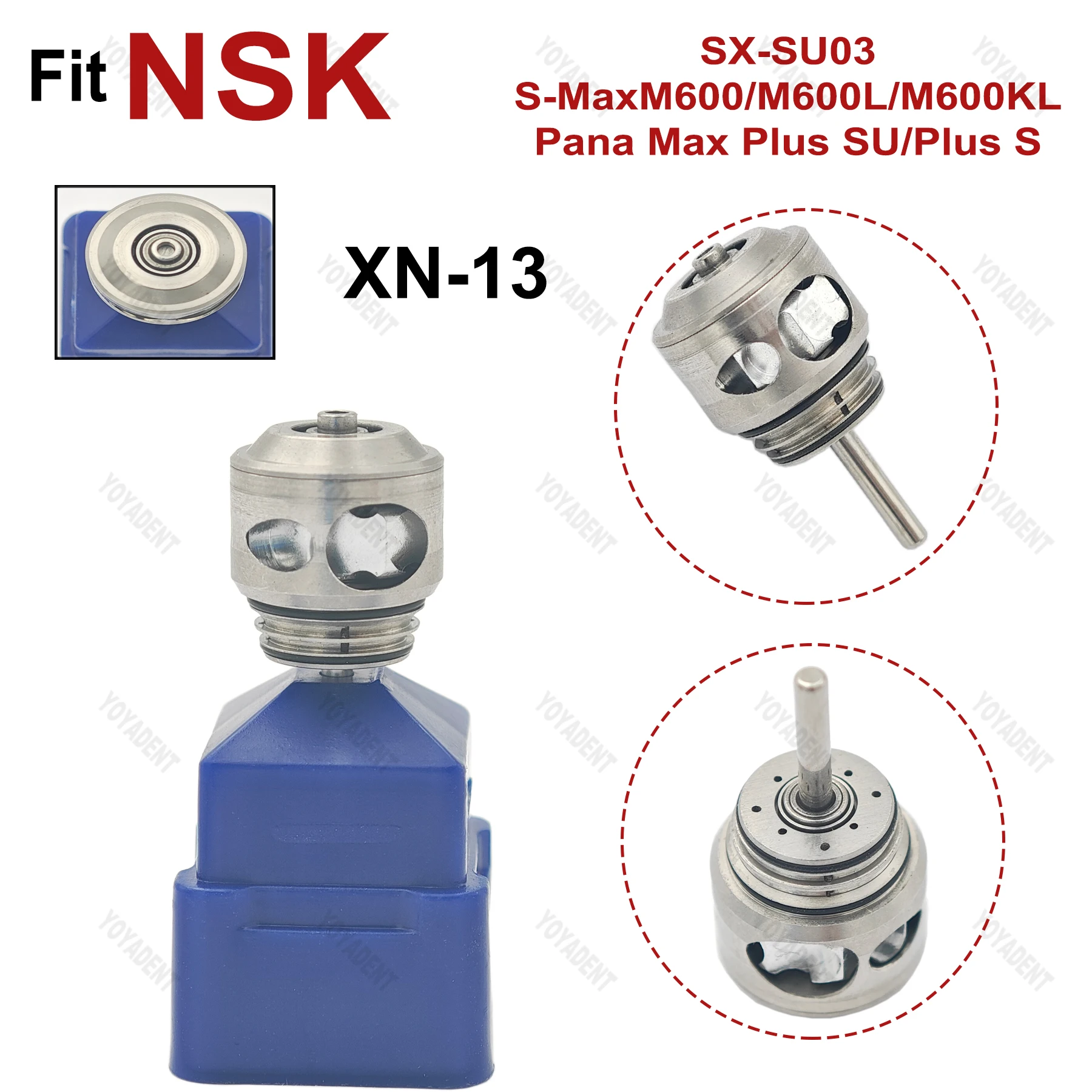 

Fit NSK SX-SU03 S-MaxM600/M600L/M600KL Pana Max Plus SU/Plus S High Speed Handpiece Dental Turbine Cartridge Rotor Air Rotor