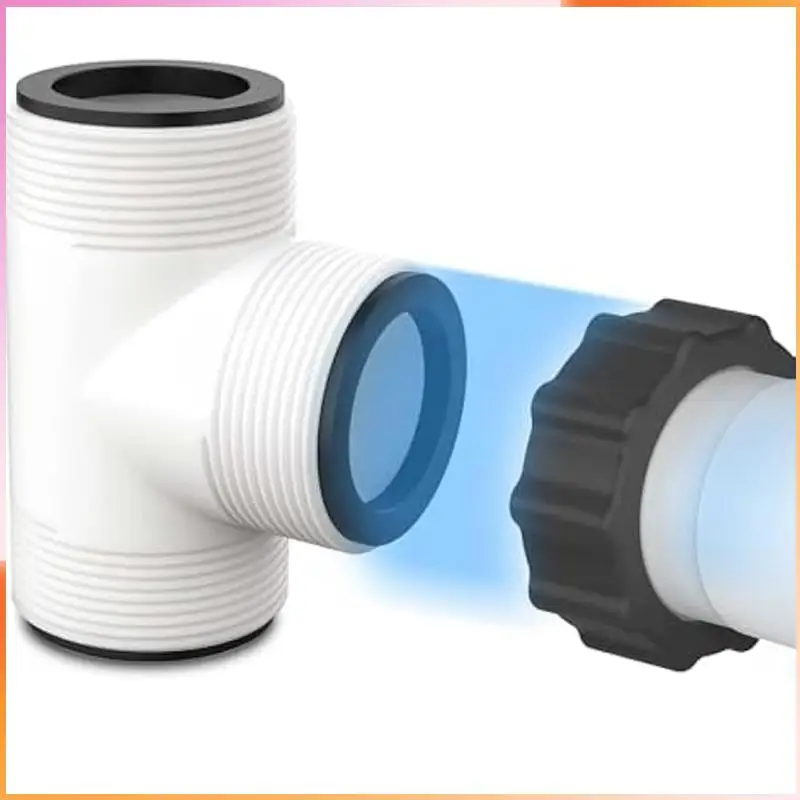 

A93Z 2Pcs 1.5Inch Pool Hose Connector Plunger Valves For Above Ground Pool Hose -T-Splitter For Pool Hose Adapter Pump Parts