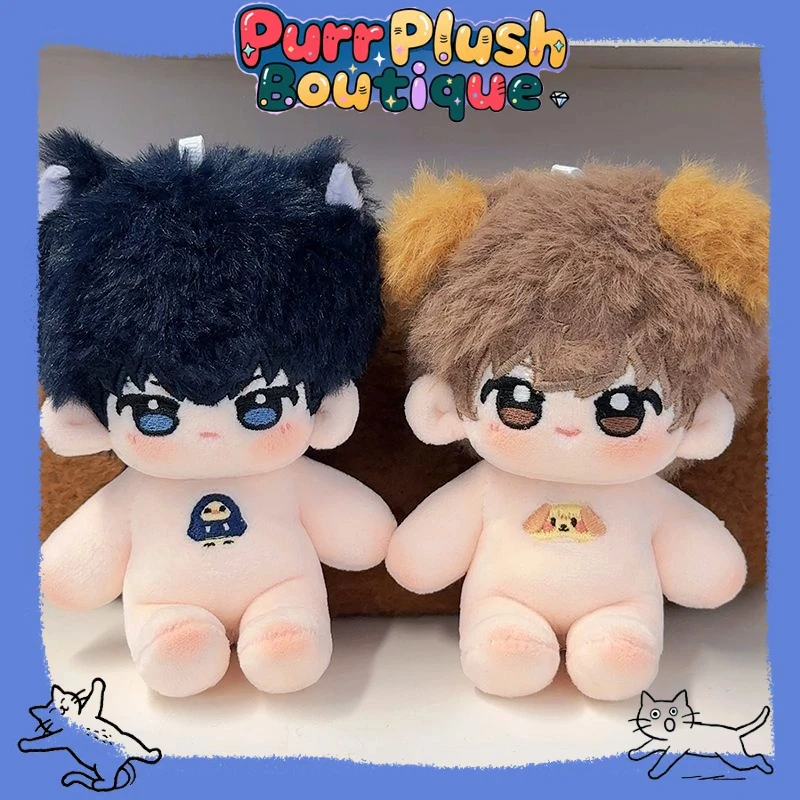 10 cm Mini Skelet Wu Xie Katoenen Pop met Tibetaanse Monniken Sneeuw CP Kostuum Time Raiders DMBJ Dress-up Pluche Marionet Speelgoed voor Gift