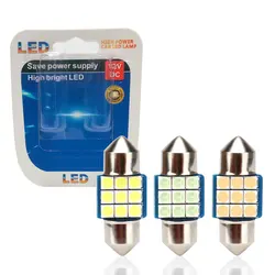 2/4PCS Canbus C5W C10W LED Bulbs Festoon 28mm Auto Dome Reading Light Car Interior Luggage Trunk Lamp 6000K White Pink Ice Blue