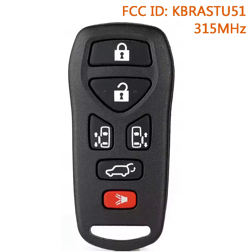

KEYECU KBRASTU51 315 МГц дистанционный автомобильный брелок-передатчик для Nissan Quest 2004 2005 2006 2007 2008 2009 2111B-ASTU51