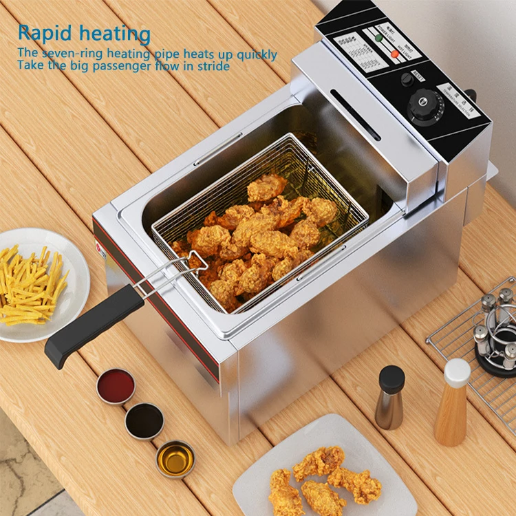 Commercial Electric Chicken Deep Fryer/Electric Deep Frying Machine/Commercial Potato Chips Deep Fryer for Fast Food