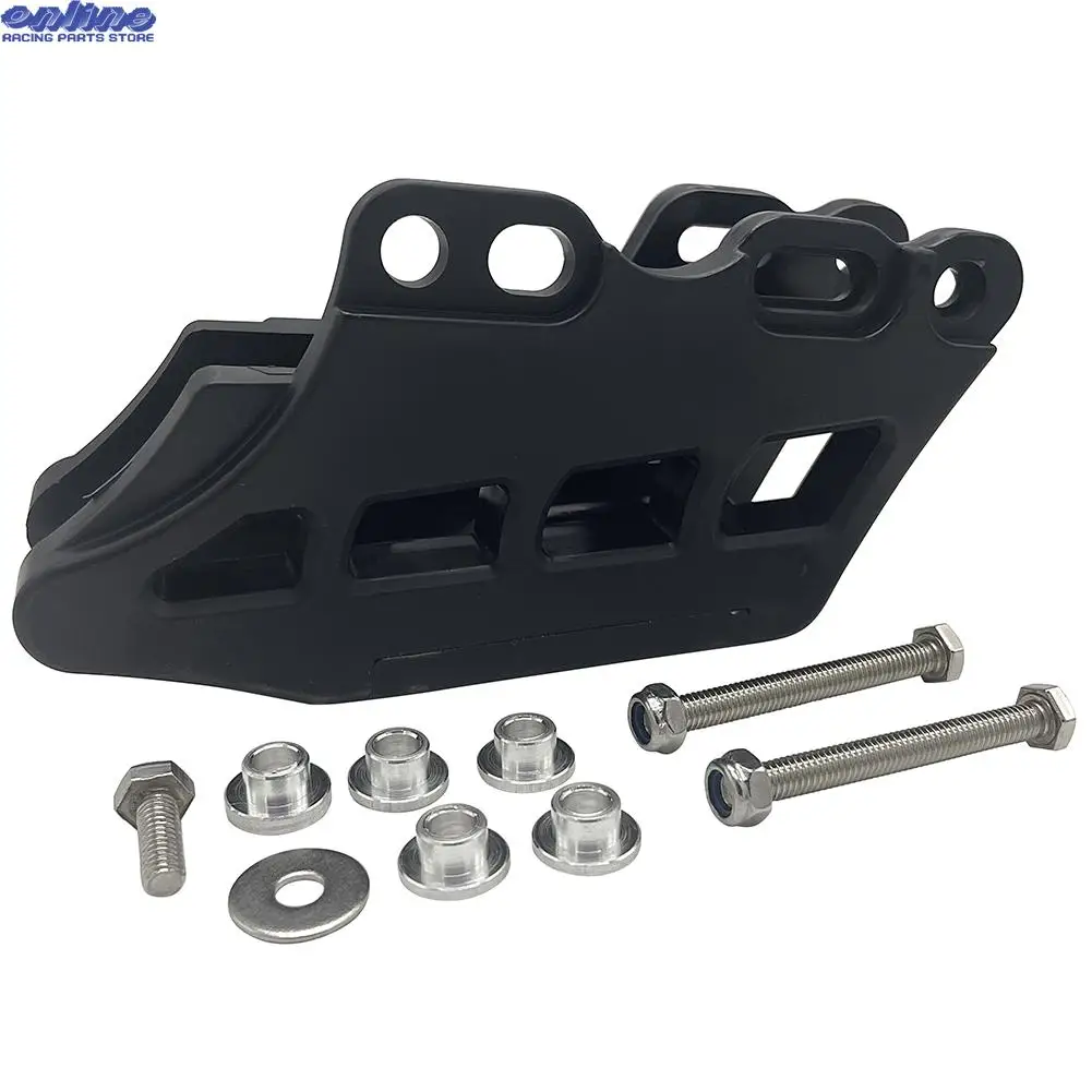 

Бесплатная доставка, новый черный Направляющий Блок цепи, защита цепи, подходит для KX250F KX450F 2009-2015, запасные части для мотокросса