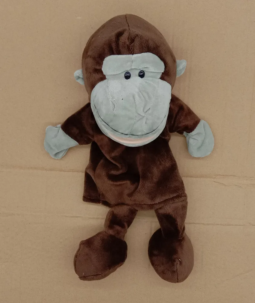 35cm Cartoon Tier Handpuppe eltern-kind-Spiel Puppe Löwe Elefant Schwein Beschwichtigen Spielzeug Geburtstag Geschenke Für Kinder