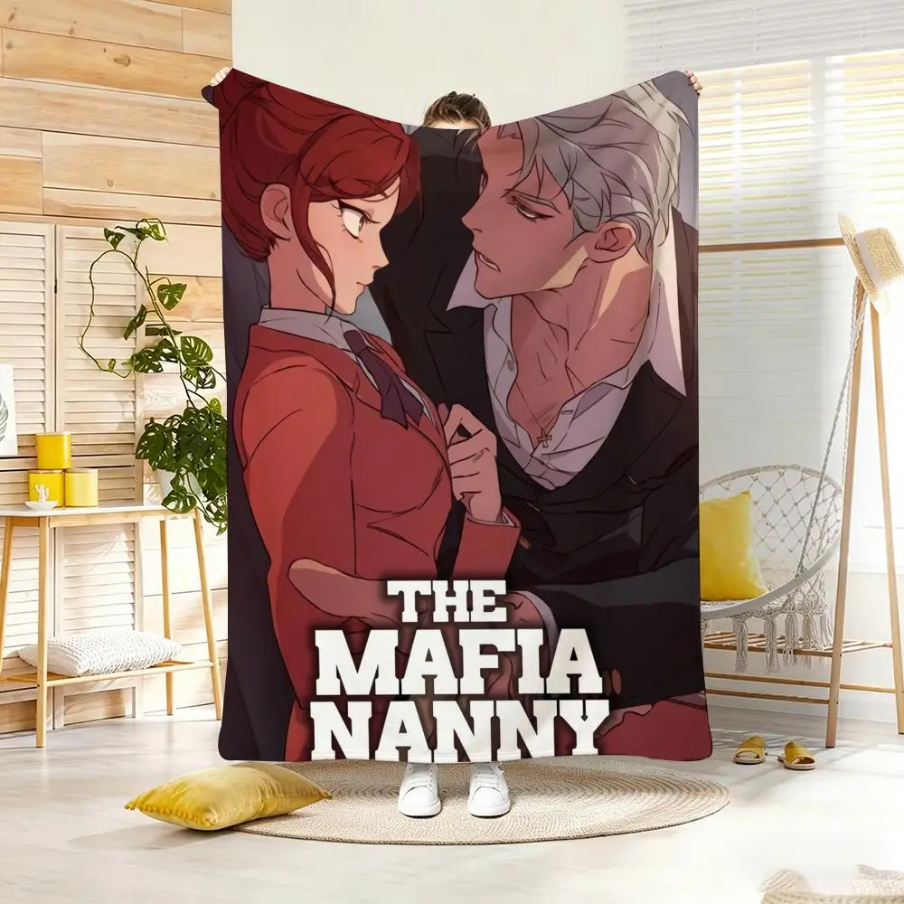 ANIME Popula T-The Mafia Throw Lightweight 240g Flannel Blanket Soft Skin-friendly for Summer Cooling
