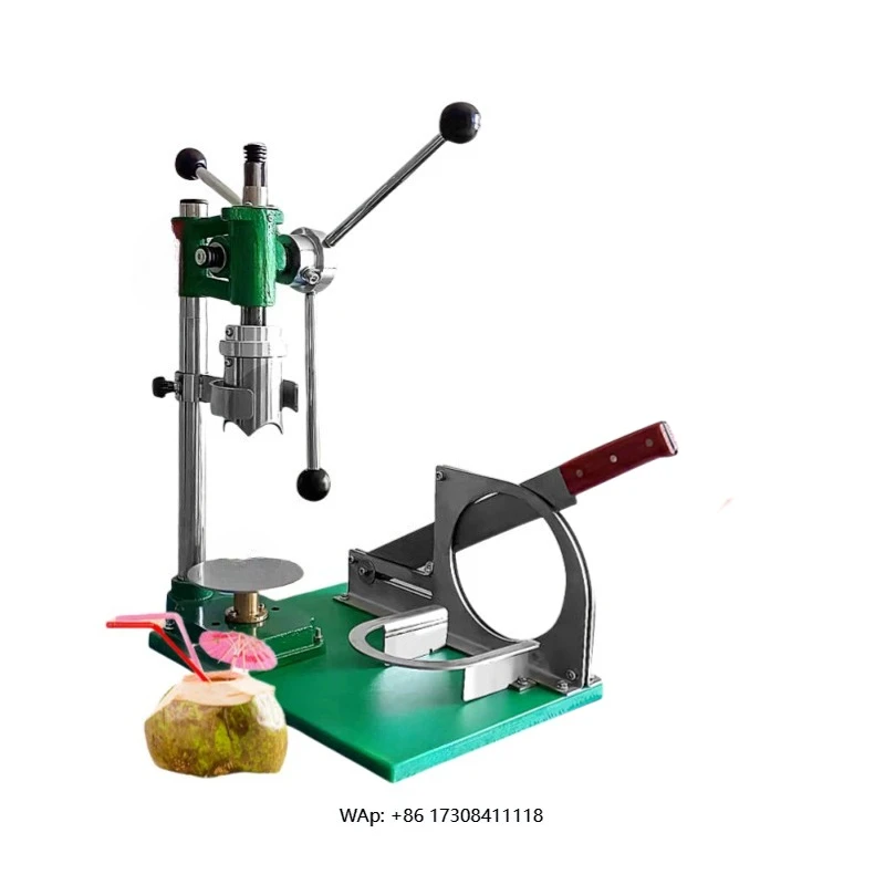 

Hot-selling manual coconut bottle opener stainless steel fruit cutter portable fresh coconut cutting tool ideal for commercial u
