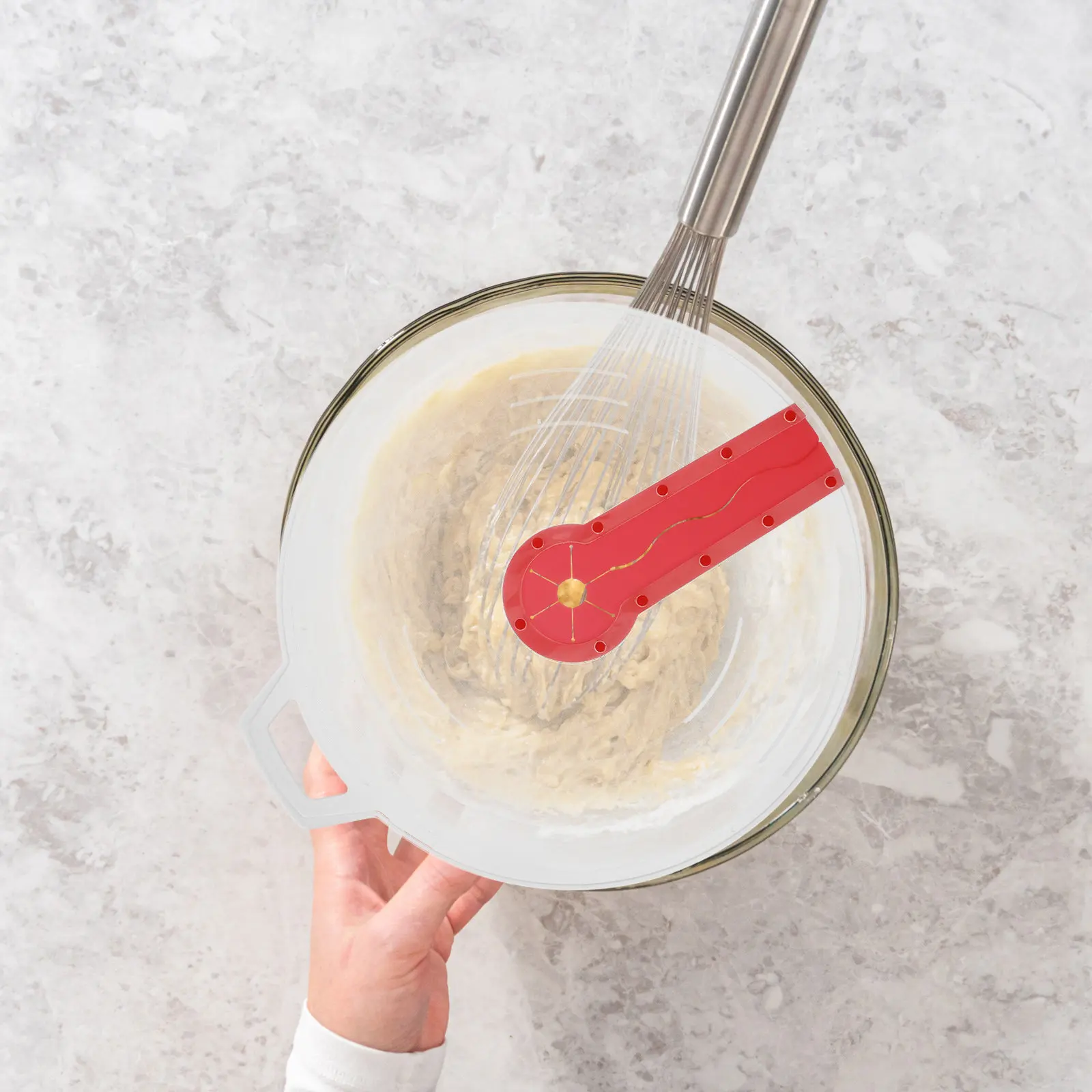 3Pcs Splashproof Mixer Splatter Guard Egg Whisk Mixing Bowl Anti Overflow Lid Splash Shield Cover Home Baking Hand Electric