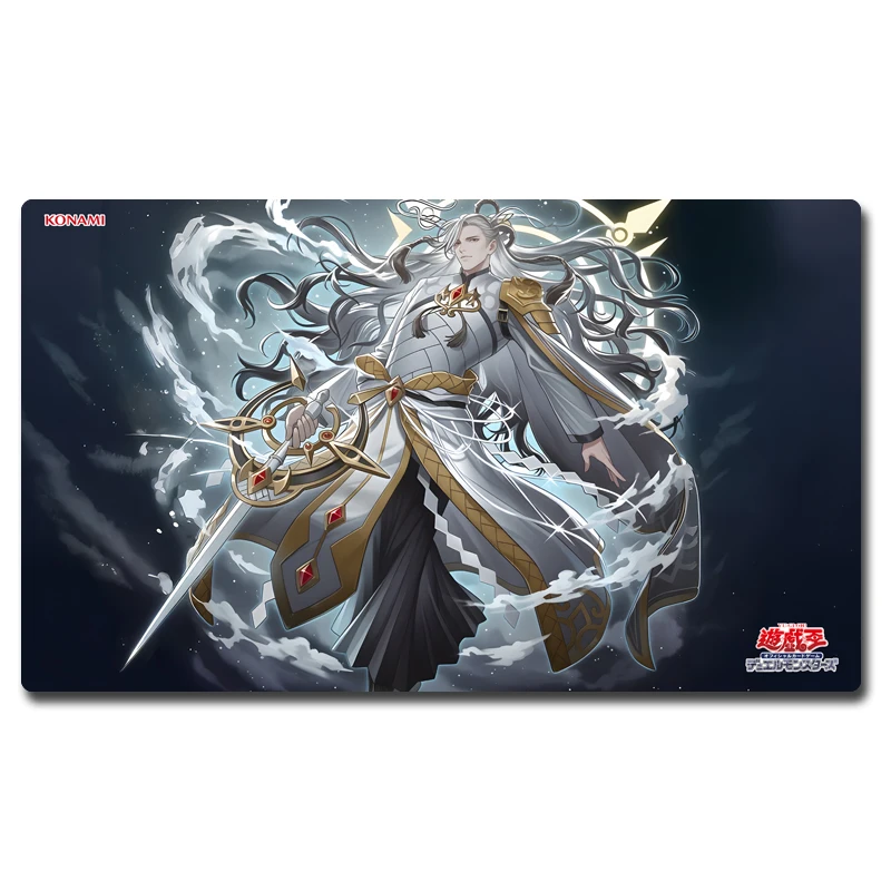 Yugioh Mitsurugi no Mikoto, Aramasa Play Mat Yu-Gi-Oh! TCG OCG Trading Card Games Mat Duel Plate Rubber Card Mat Mouse Pad