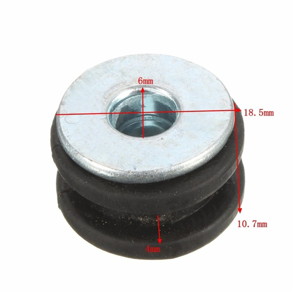 Kit de sortimento de parafusos de borracha para motocicleta, 10 unidades, parafusos de carenagem, alívio de pressão, almofada, arruela, bucha de