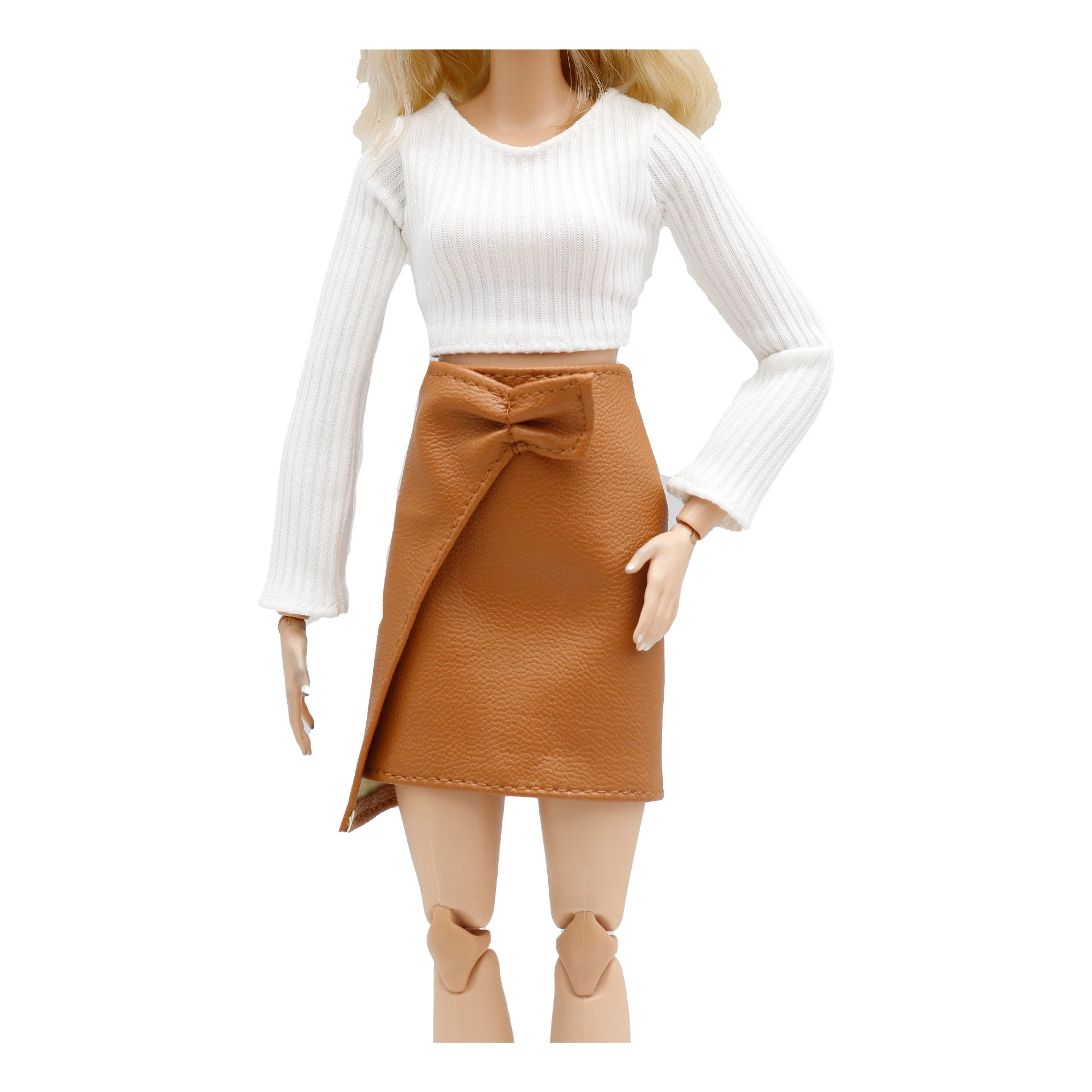 New 30cm 1/6  stripes shirt  skirt Daily Wear Accessories Clothes for Barbies doll