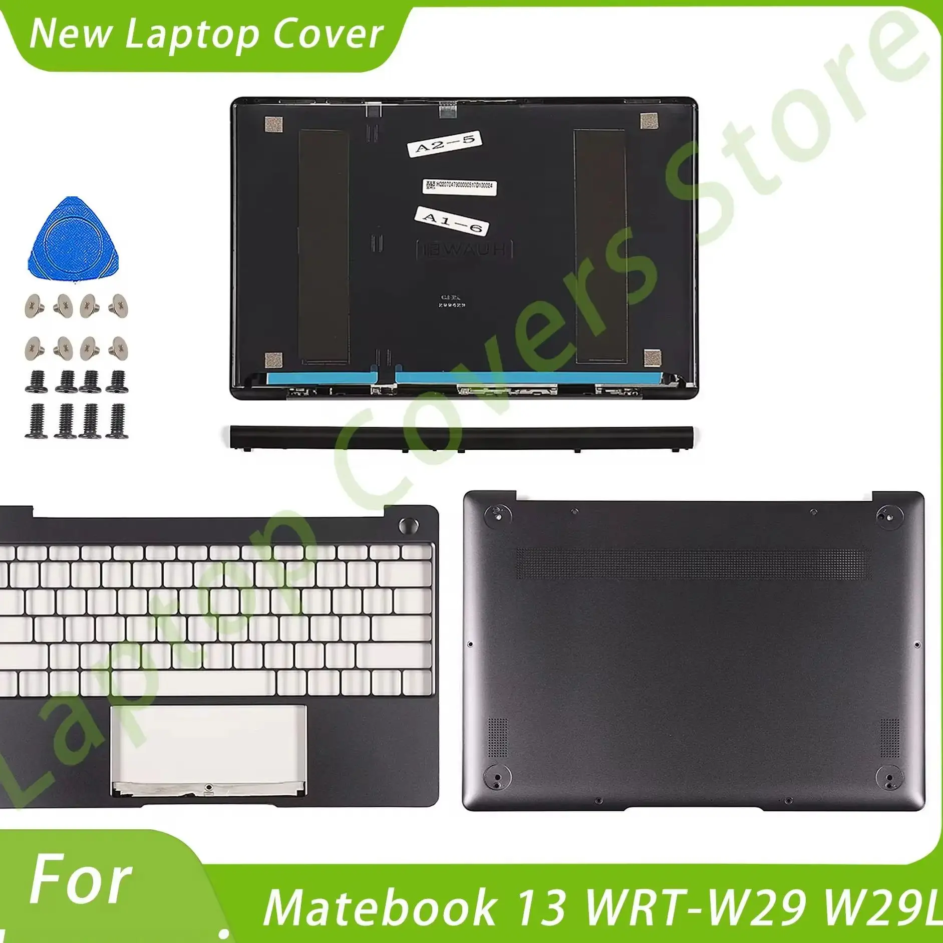 cinza lcd back cover para matebook caixa inferior substituicao palmrest pecas novas wrt w29 w29l wrtb wfe9l hn w19r w19l hn w29r 01