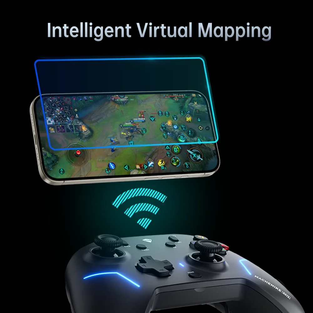 MACHENIKE G6V2 ترقية جديدة ثلاثي الوضع غمبد وحدة تحكم ألعاب لاسلكية TMR عصا التحكم الزناد المزدوج 1000 هرتز معدل الاستقطاب 1200 مللي أمبير