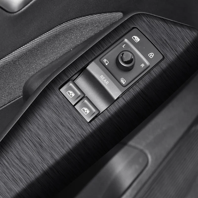 

Car Carbon Interior Sticker Auto Lifting Window Panel Decal Gear Inner Door Protective Film For Volkswagen ID.3 2021-Present LHD