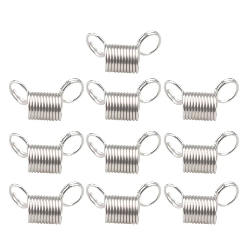 10 Pcs Stainless Steel Bead Stopper Mini Spring Clamps Creative Bead Line End Clasps Jewelry Making Accessories Durable