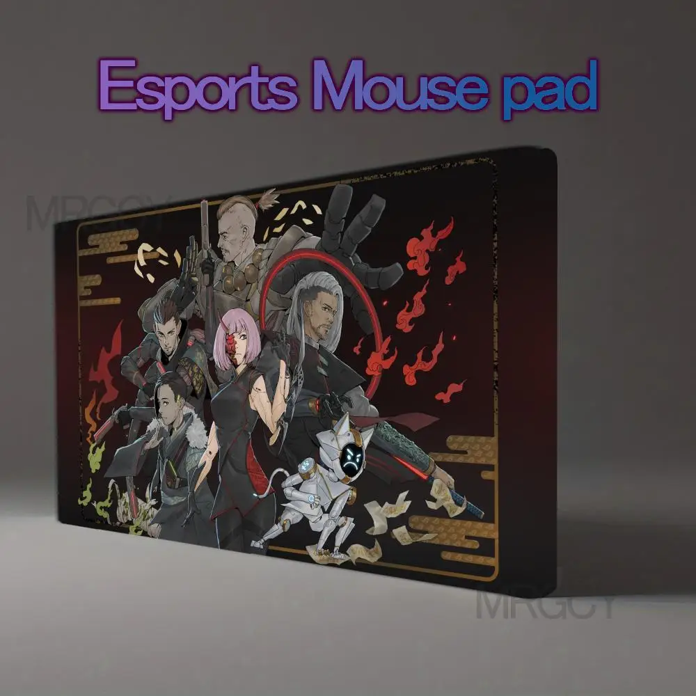 ROG Exquisite Oriental Stylized Anime Gaming Mouse Pad Resilient Non‑Slip Rubber alfombrillas para escritorio pc accessories