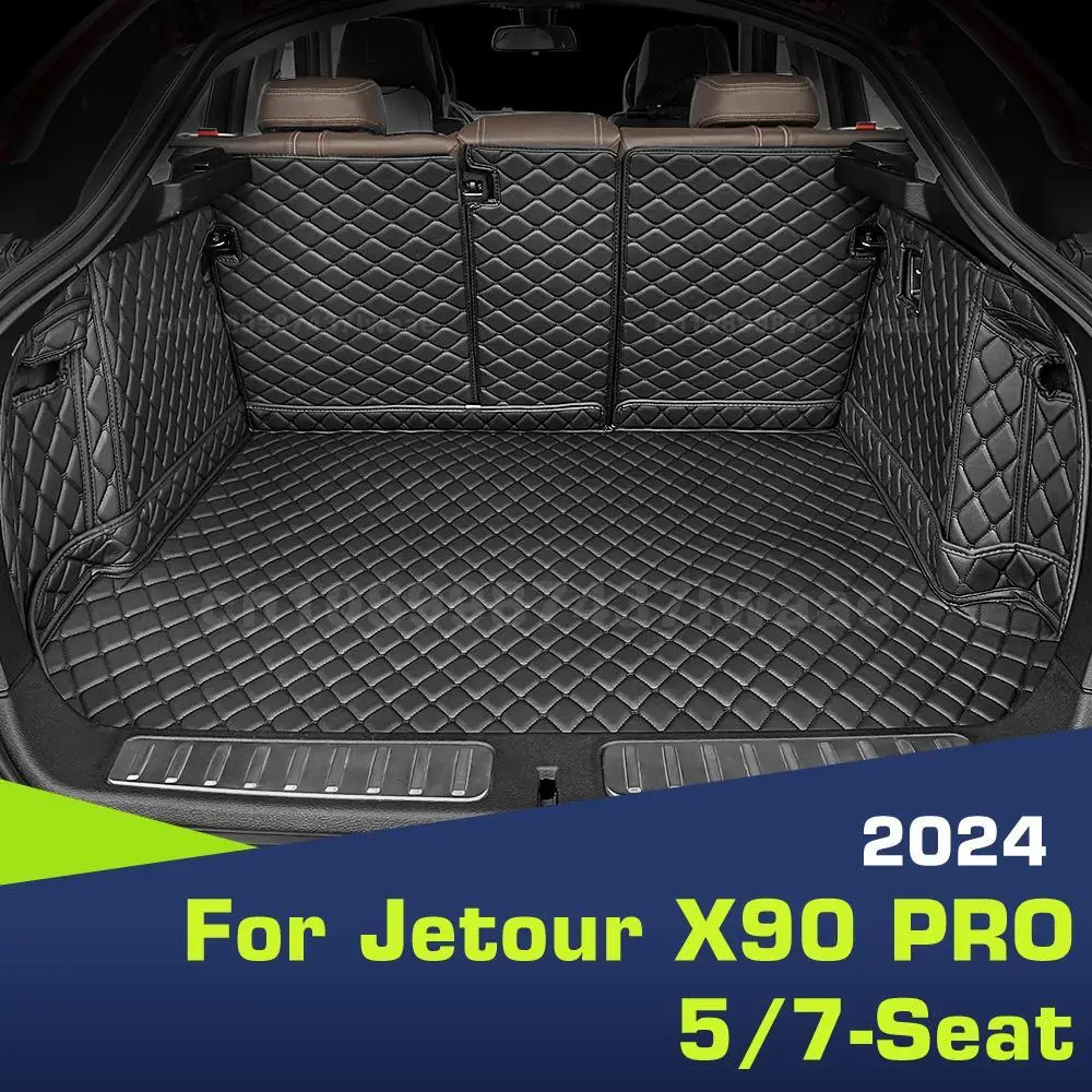 

For Jetour X90 PRO 5/7-Seat 2024 Auto Full Coverage Trunk Mat Car Protective Pad Cargo Liner Interior Accessories