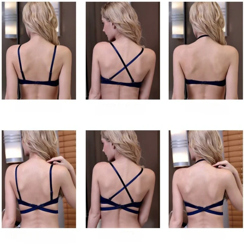 Seksi Push Up Sütyen U Backless Sütyen Kadın Düğün Iç Çamaşırı Spor Yoga Düşük Kesim Açık Arka Elbiseler Görünmez Dikişsiz Derin V Lingerie