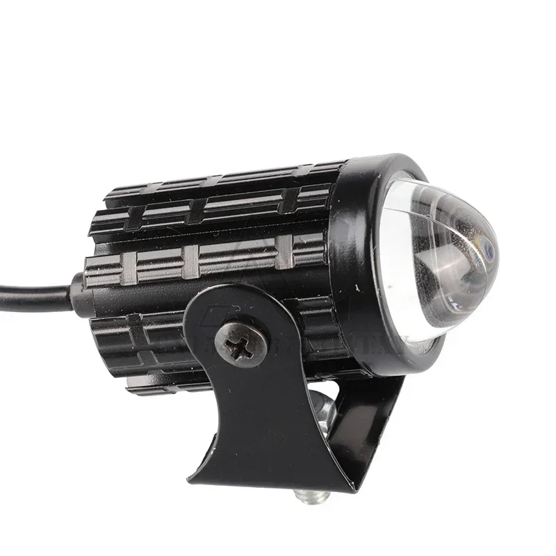 دراجة نارية صغيرة القيادة ضوء المصباح العالمي ثنائي اللون ATV سكوتر ل الأضواء المساعدة مصباح موتو الضباب إكسسوارات مضيئة