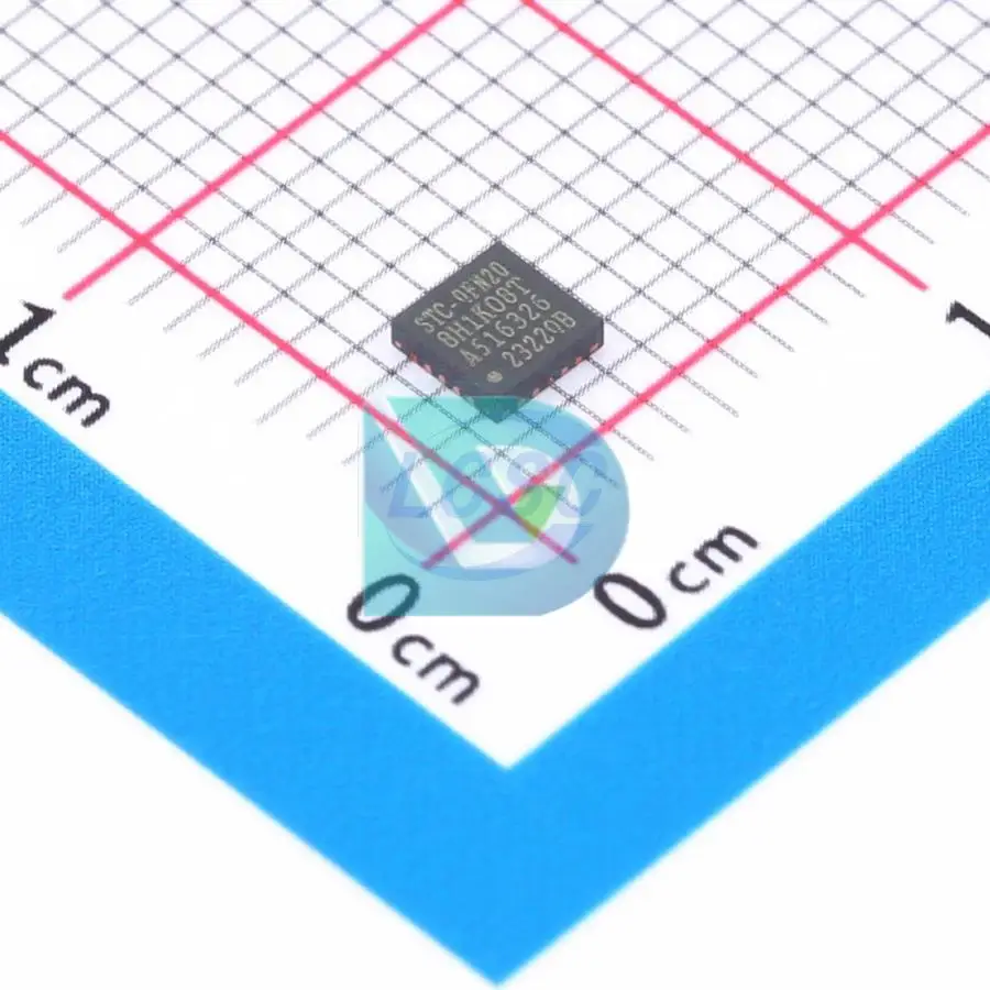 STC8H1K08T-33I-QFN20 QFN-20(3X3) Microcontrollers (Mcu/Mpu/Soc) Chips Nieuw Origineel