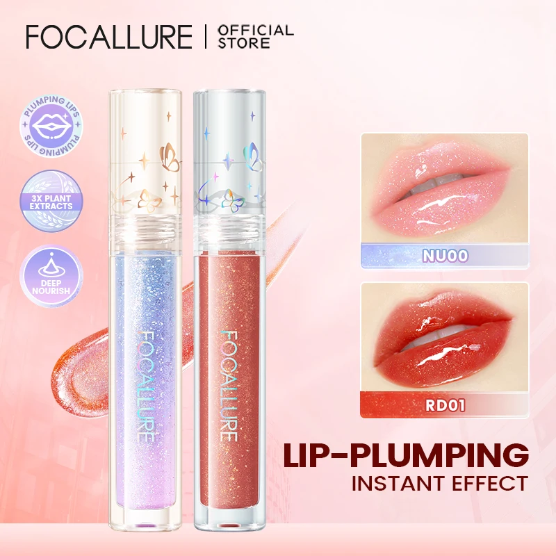 

FOCALLURE Glitter Shimmer Liquid Lipstick Long-lasting Moisturizing Lip Glosses High Pigment Plumping Lip Glaze Makeup Cosmetics