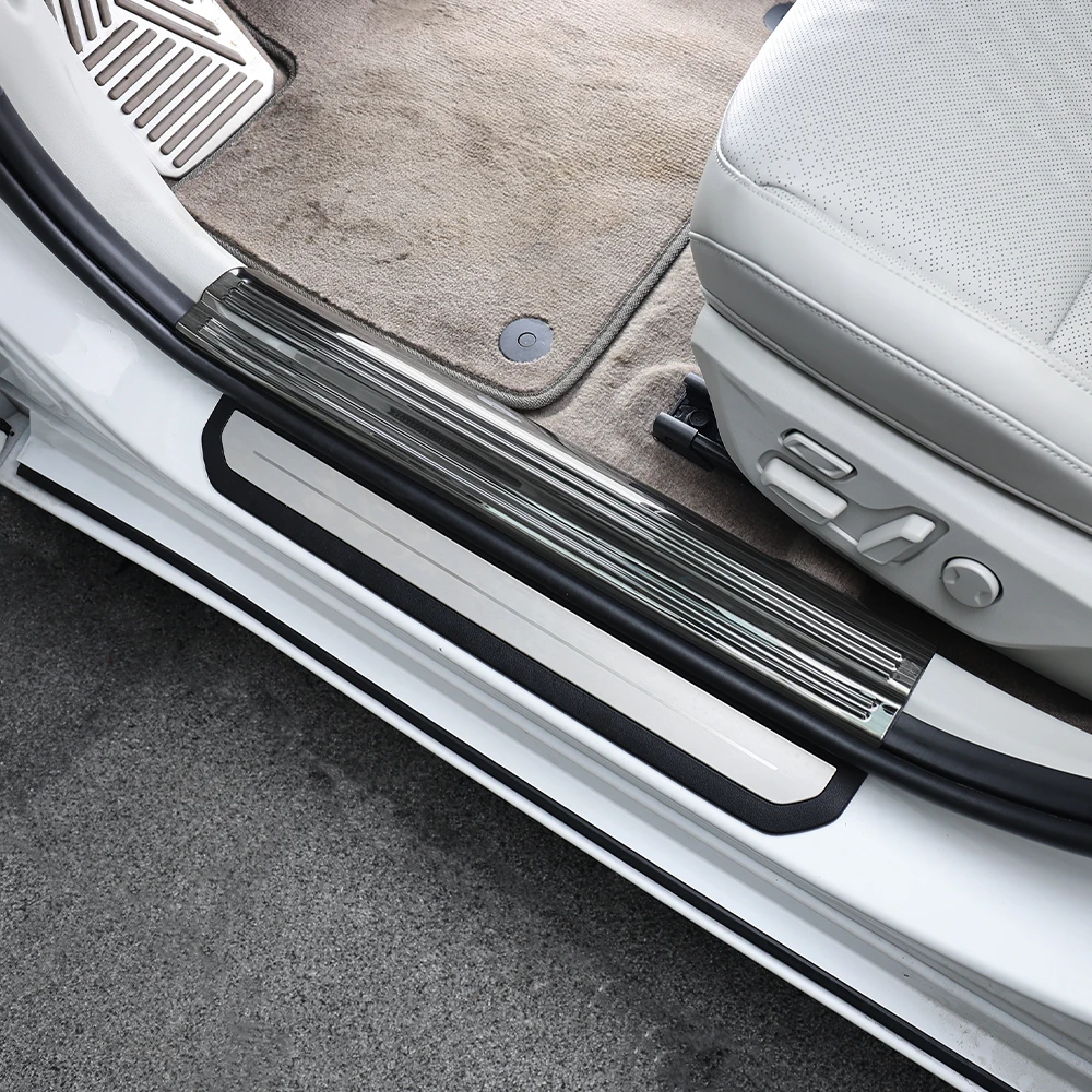 Stainless Steel Inner Door Sill Protectors Front Rear Sill Threshold Guards Step Accessories For Kia EV4 2025-2026 LHD/RHD