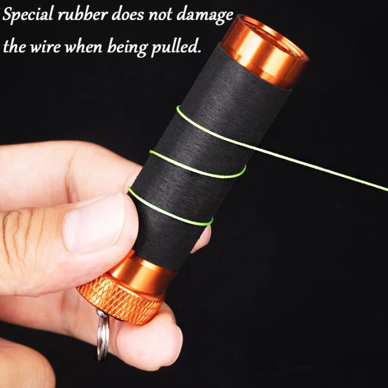 الصيد سحب سلك قضيب معلق أسفل كابل مجتذب مكافحة زلة لف القطب عقدة التعادل سلك الجبهة خط عقدة خط الصيد أدوات ملزمة