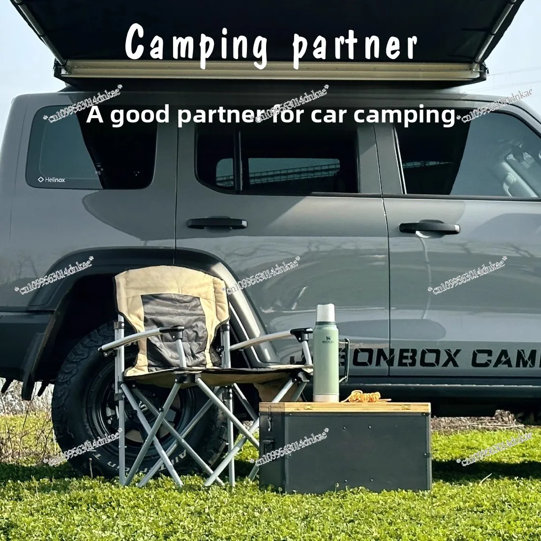Outdoor Car Storage Box Camping Table Box Aluminum Folding Portable Picnic Multifunctional Mobile Kitchen Car Magic Box