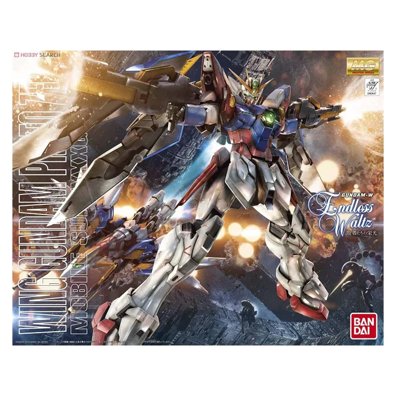 Bandai Original GUNDAM Anime Model MG 1/100 WING GUNDAM PROTO ZERO  Action Figure Assembly Model Toys Gifts for Children