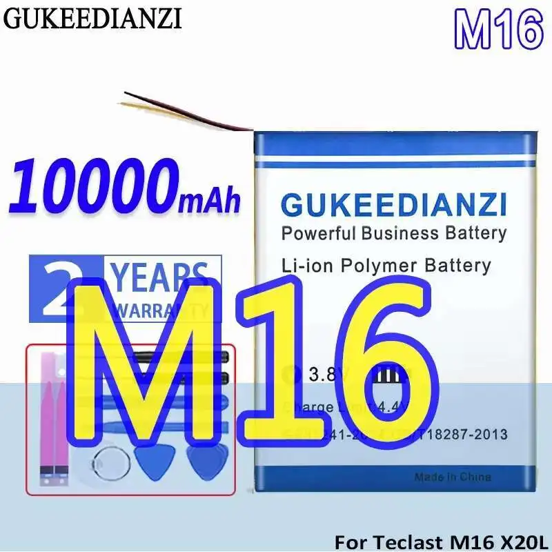 

Fast Charging For Teclast M16 X20L Tablet PC 2-Wire 10000Mah Premium Replacement Laptop Battery