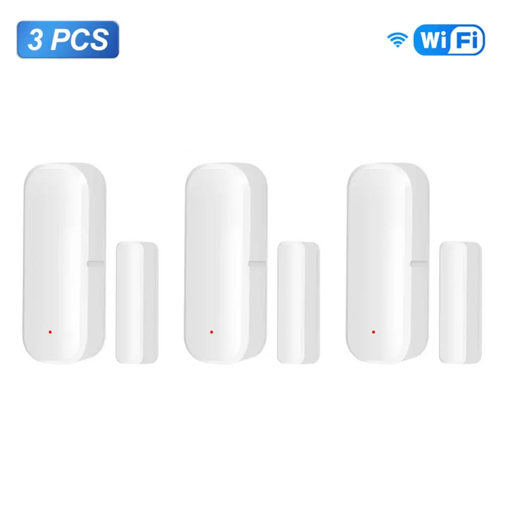 Window Sensor 2.4ghz Wifi Work With Home Alexa Wifi Door Sensor Smartlife App Tuya Smart Door Sensor Independence Alert