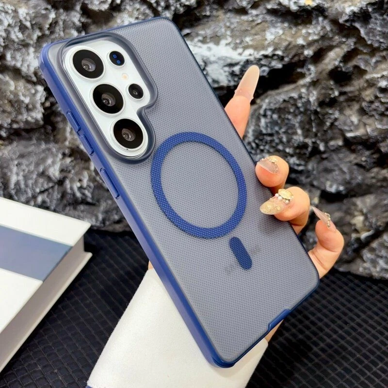 For Samsung Galaxy S26 Ultra Case Anti-fall Minimalist Magnetic Premium Protect Phone Cover For Galaxy S26 Ultra Polka Dot Shell