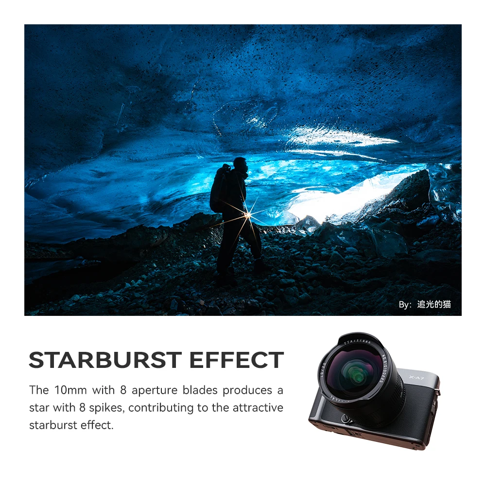 TTArtisan APS-C 10mm F2 ASPH mirrorless camera fotográfica prime lens for Sony E ZVE10II A6500 Fuji X XT5 XM5 XS10 Nikon ZFC
