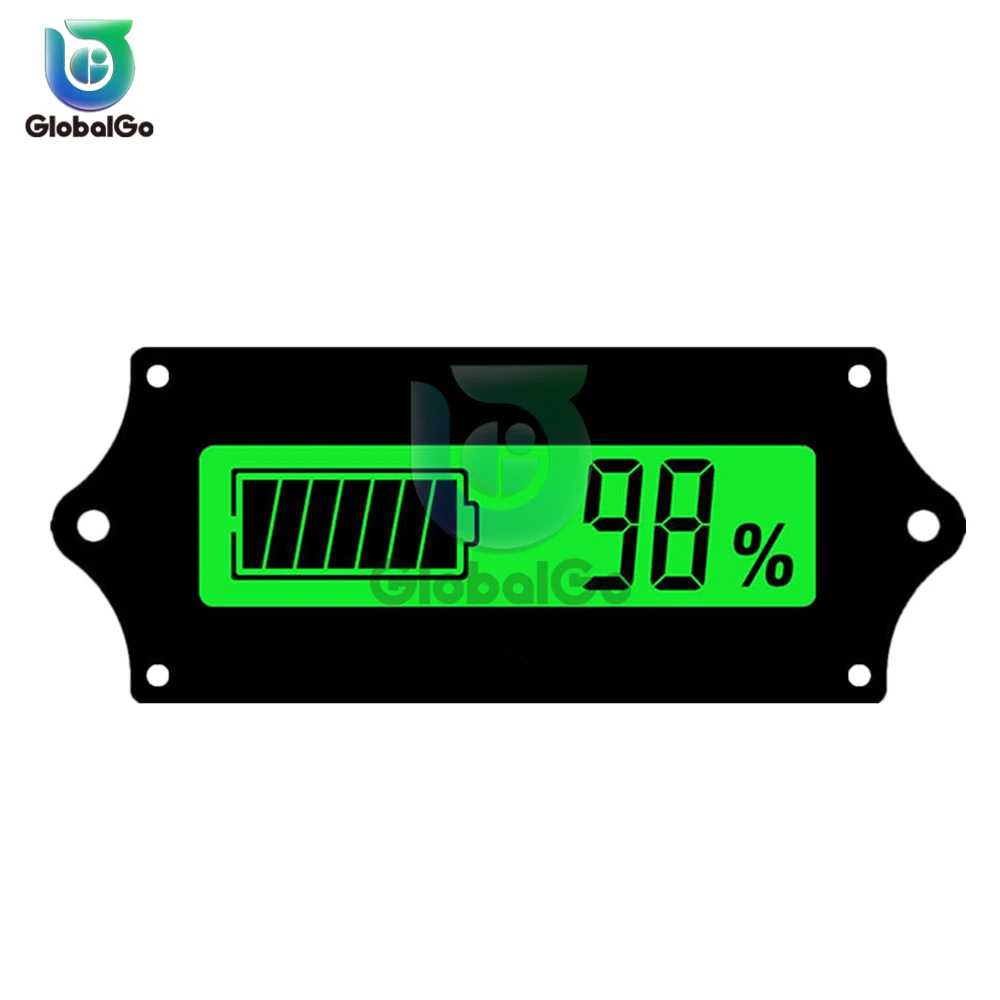 Imagem -02 - Lead Acid Lithium Battery Capacidade Indicator Led Battery Tester Indicador de Nível de Carga Teste de Detector de Nível de Potência 12v 24v 36v 48v