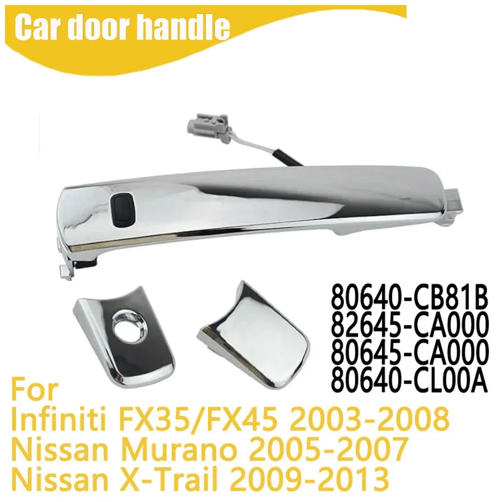 Manija de puerta Exterior delantera izquierda y delantera derecha para Nissan Murano 2005-2007 80640-CB81B