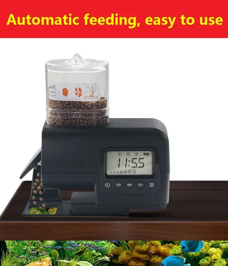 JUWEL Aquarium Automatic Fish Feeder Digital LCD Timer Food Feeding High Capacity Intelligent Easily Feed Bin Fish Tank Supplies