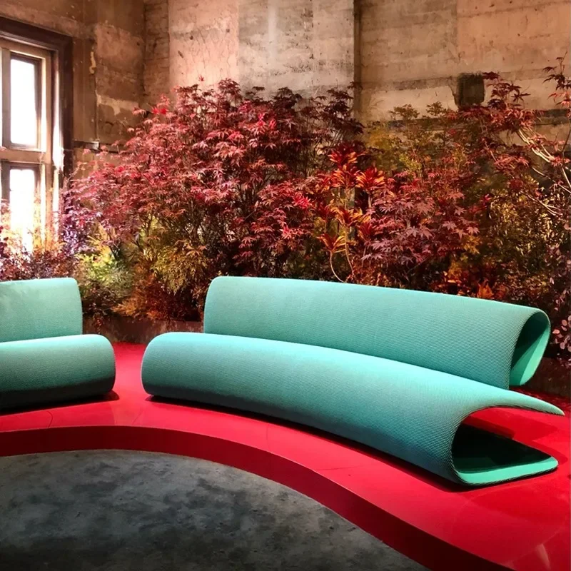 

Creative sofa model room hotel lobby art Internet celebrity curved terraced