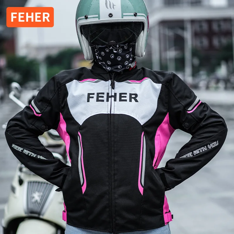 Feher Children'S And Girls' Motorcycle Anti Fall Riding Clothes Feier Teenagers' Rainproof And Anti Fall Four Season Motorcycle