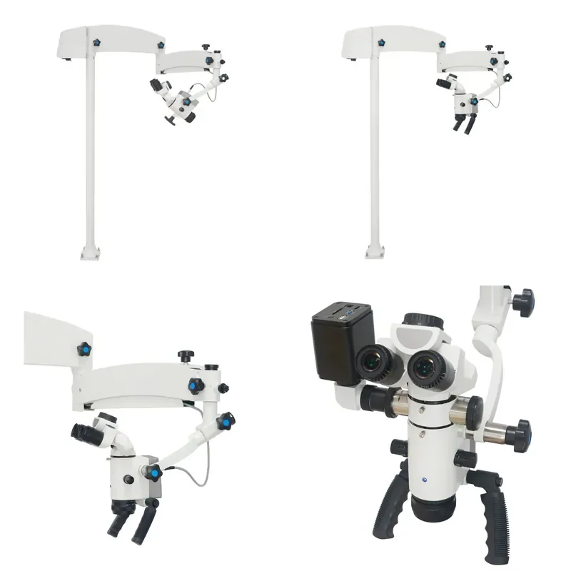 for Medical Equipment LED Fixed Floor Mounting Surgical Microscopes Professional Manufacturer